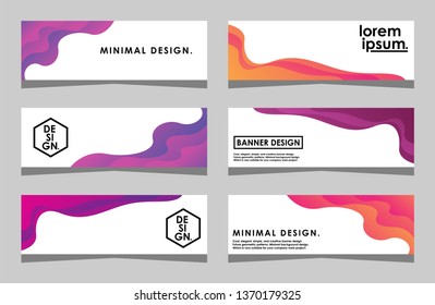 Modern Abstract Banner Design, Abstract Templates Design, Background Banner Design.Minimal banner design. Future geometric patterns. very suitable for your work project. Vector Eps10.