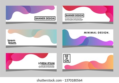 Modern Abstract Banner Design, Abstract Templates Design, Background Banner Design.Minimal banner design. Future geometric patterns. very suitable for your work project. Vector Eps10.