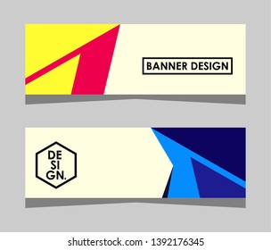 Modern Abstract Banner Design, Abstract Templates Design, Background Banner Design.Minimal banner design. Future geometric patterns. very suitable for your work project. Vector Eps10.