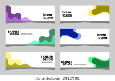 Modern Abstract Banner Design, Abstract Templates Design, Background Banner Design.Minimal banner design. Future geometric patterns. very suitable for your work project. Vector Eps10.