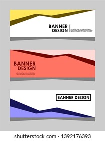 Modern Abstract Banner Design, Abstract Templates Design, Background Banner Design.Minimal banner design. Future geometric patterns. very suitable for your work project. Vector Eps10.