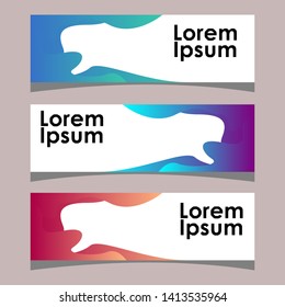 Modern Abstract Banner Design, Abstract Templates Design, Background Banner Design.Minimal banner design. Future geometric patterns. very suitable for your work project. Vector Eps10.