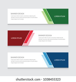 Modern Abstract Banner Design Vector Background 