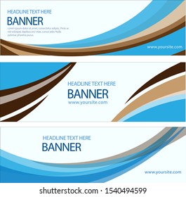 Modern Abstract Banner Design Vector, Abstract Template Banner Stock Vector, Simple Template Banner Stock Vector