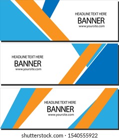 Modern Abstract Banner Design Vector, Abstract Template Banner Stock Vector, Simple Template Banner Stock Vector