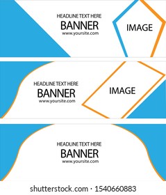 Modern Abstract Banner Design Vector, Abstract Template Banner Stock Vector, Simple Template Banner Stock Vector