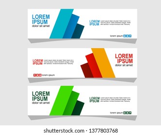 Modern abstract banner design.vector design