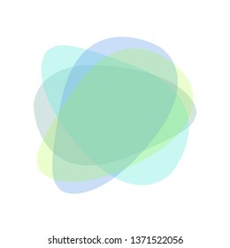 Modern abstract banner. Flat geometric shape in green and blue. Modern banner template. Template for logo design, presentation flyer.