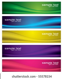 Modern Abstract Banner Set