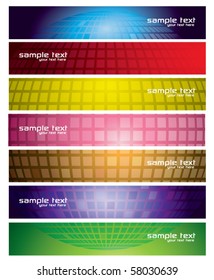 Modern Abstract Banner Set