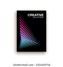 Modern abstract banner set. Flat geometric liquid form with various colors. Modern template, Template for the design of a logo, flyer or presentation