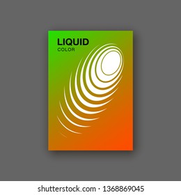 Modern abstract banner set. Flat geometric liquid form with various colors. Modern template, Template for the design of a logo, flyer or presentation
