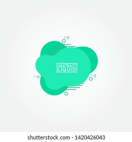 Modern abstract banner set. Flat geometric liquid form with various colors. Modern banner template. Template for the design of a logo, flyer of presentation.