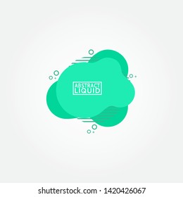 Modern abstract banner set. Flat geometric liquid form with various colors. Modern banner template. Template for the design of a logo, flyer of presentation.