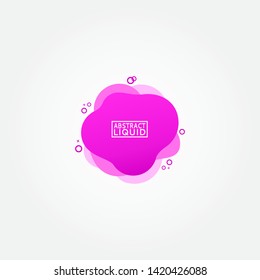 Modern abstract banner set. Flat geometric liquid form with various colors. Modern banner template. Template for the design of a logo, flyer of presentation.