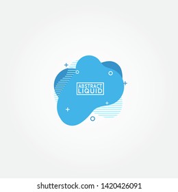 Modern abstract banner set. Flat geometric liquid form with various colors. Modern banner template. Template for the design of a logo, flyer of presentation.