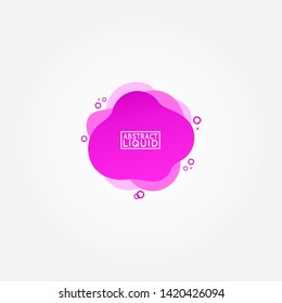 Modern abstract banner set. Flat geometric liquid form with various colors. Modern banner template. Template for the design of a logo, flyer of presentation.