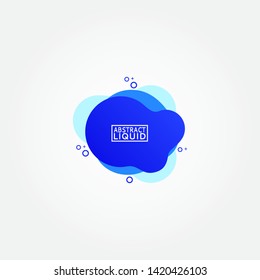 Modern abstract banner set. Flat geometric liquid form with various colors. Modern banner template. Template for the design of a logo, flyer of presentation.