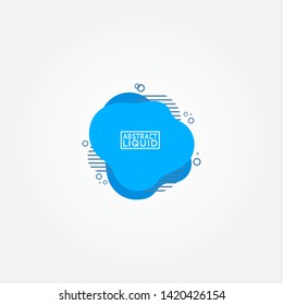 Modern abstract banner set. Flat geometric liquid form with various colors. Modern banner template. Template for the design of a logo, flyer of presentation.