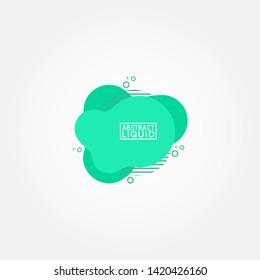 Modern abstract banner set. Flat geometric liquid form with various colors. Modern banner template. Template for the design of a logo, flyer of presentation.