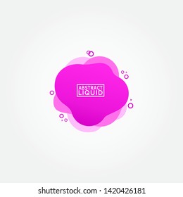 Modern abstract banner set. Flat geometric liquid form with various colors. Modern banner template. Template for the design of a logo, flyer of presentation.