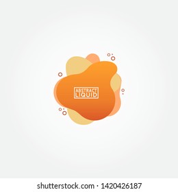 Modern abstract banner set. Flat geometric liquid form with various colors. Modern banner template. Template for the design of a logo, flyer of presentation.