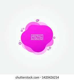 Modern abstract banner set. Flat geometric liquid form with various colors. Modern banner template. Template for the design of a logo, flyer of presentation.