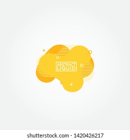 Modern abstract banner set. Flat geometric liquid form with various colors. Modern banner template. Template for the design of a logo, flyer of presentation.