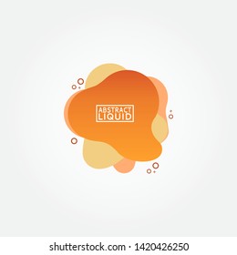 Modern abstract banner set. Flat geometric liquid form with various colors. Modern banner template. Template for the design of a logo, flyer of presentation.