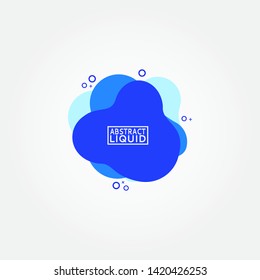 Modern abstract banner set. Flat geometric liquid form with various colors. Modern banner template. Template for the design of a logo, flyer of presentation.