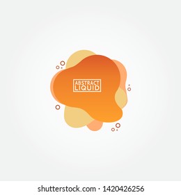 Modern abstract banner set. Flat geometric liquid form with various colors. Modern banner template. Template for the design of a logo, flyer of presentation.