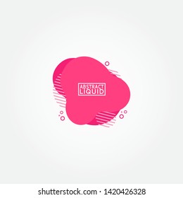 Modern abstract banner set. Flat geometric liquid form with various colors. Modern banner template. Template for the design of a logo, flyer of presentation.