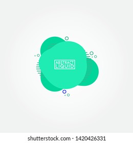 Modern abstract banner set. Flat geometric liquid form with various colors. Modern banner template. Template for the design of a logo, flyer of presentation.