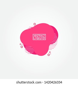 Modern abstract banner set. Flat geometric liquid form with various colors. Modern banner template. Template for the design of a logo, flyer of presentation.