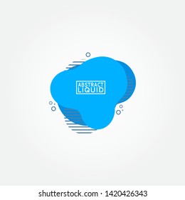 Modern abstract banner set. Flat geometric liquid form with various colors. Modern banner template. Template for the design of a logo, flyer of presentation.