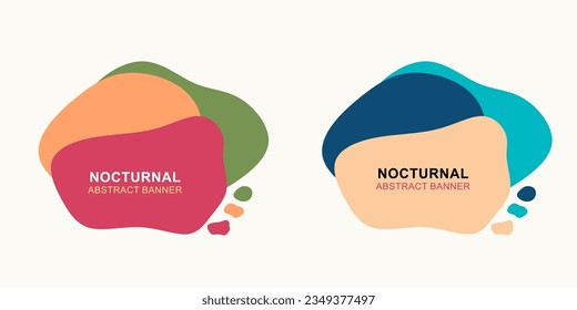 Modern abstract banner set vector, ready to use template for web and print design with colorful set.