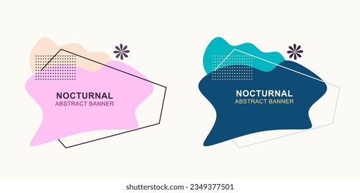 Modern abstract banner set vector, ready to use template for web and print design with colorful set.