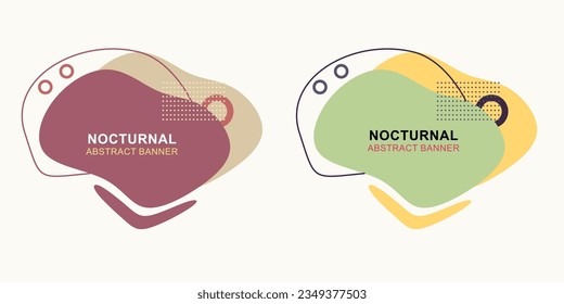 Modern abstract banner set vector, ready to use template for web and print design with colorful set.