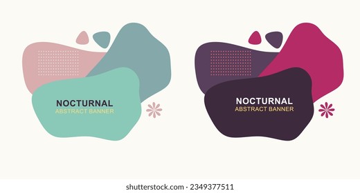Modern abstract banner set vector, ready to use template for web and print design with colorful set.