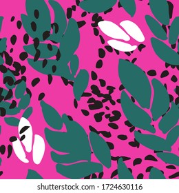 Banner abstracto moderno con formas y salpicaduras sin forma. Partes negras de la imagen utilizadas para el fondo, decoración sencilla con diferentes tonos y tonos. Vector artístico contemporáneo de dibujo en plano