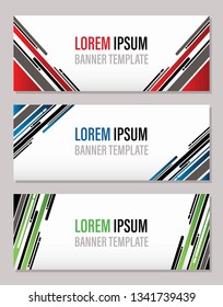 Modern abstract banner template, website banner graphic vector
