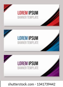 Modern abstract banner template, website banner graphic vector
