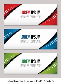 Modern abstract banner template, website banner graphic vector