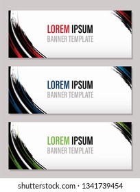 Modern abstract banner template, website banner graphic vector