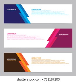 Modern abstract banner vector