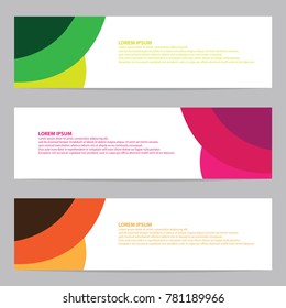 Modern abstract banner vector