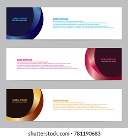 Modern abstract banner vector