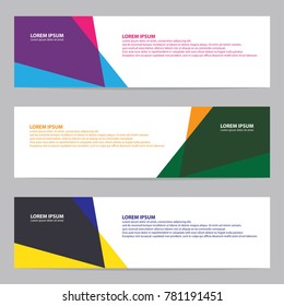 Modern abstract banner vector