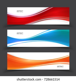Modern abstract banner vector design. Set of vector design elements.