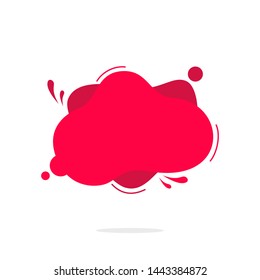 Modern abstract banner vector. Flat geometric liquid color banner. Template banner ready for use